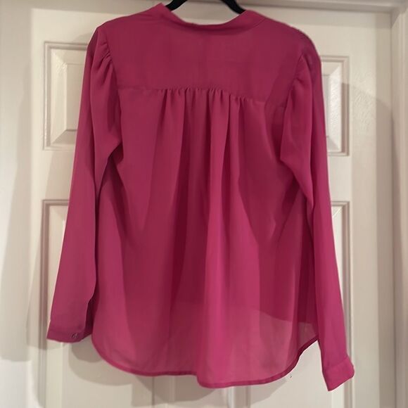 Pink Long Sleeve Blouse - Picture 2 of 7
